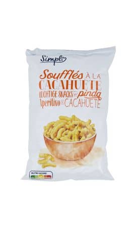 Biscuits apéritifs soufflés cacahuète Croc Me — photo du produit
