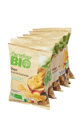 Chips bio au sel de Guérande Carrefour Bio — photo du produit