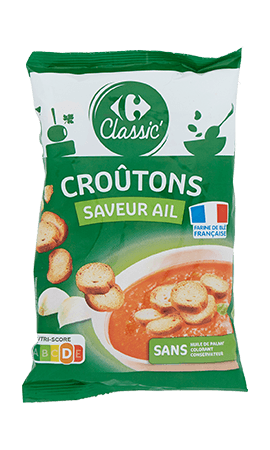 Croûtons saveur ail Carrefour Classic' — photo du produit