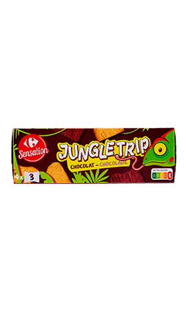 Biscuits jungletrip au chocolat Carrefour Sensation — photo du produit
