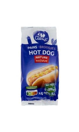 Pains hot dog nature Carrefour Classic' — photo du produit