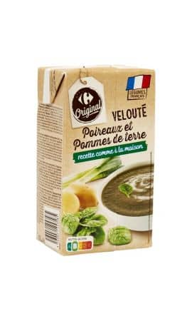 Soupe velouté poireaux pommes de terre Carrefour Original — photo du produit