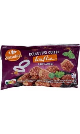 Boulettes Kefta bœuf/agneau Carrefour Sensation — photo du produit