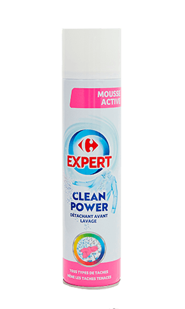Détachant spray avant lavage Clean Power Carrefour Expert — photo du produit