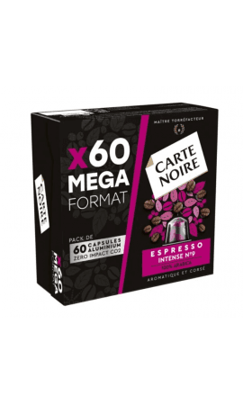 Café capsules Compatibles Nespresso expresso intense °9 Carte Noire — photo du produit