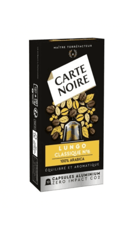 Café capsules Compatibles Nespresso Lungo Classique °6 Carte Noire — photo du produit