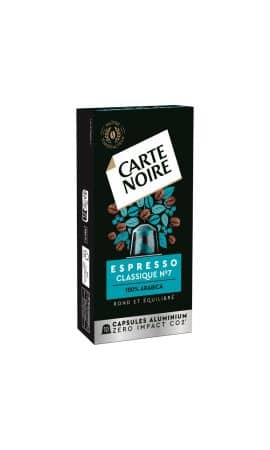 Café capsules Compatibles Nespresso Espresso Classique °7 Carte Noire — photo du produit