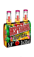 Bière Aromatisée au spiritueux Rhum, Fruit de la Passion, Citron Vert, Tropical DESPERADOS — photo du produit