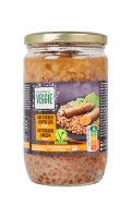 Plat cuisiné Sei'cisses lentilles seitan Carrefour Veggie — photo du produit