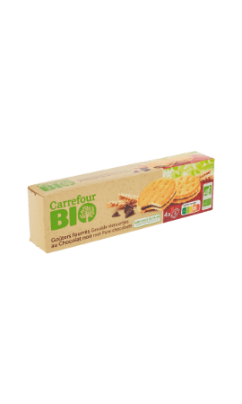 Biscuits bio fourrés cacao Carrefour Bio — photo du produit