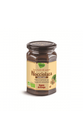 Pâte à tartiner cacao & noisettes Nocciolata Bio sans lait Rigoni di Asiago — photo du produit