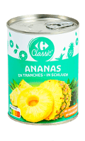 Ananas en tranches au jus d'ananas Carrefour Classic' — photo du produit