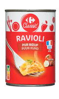 Ravioli pur bœuf Carrefour Classic' — photo du produit