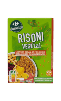 Risoni végétal lentilles pois chiche Carrefour Sensation — photo du produit