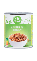 Lentilles 530g Carrefour Classic' — photo du produit
