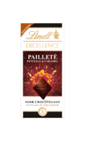 Tablette excellence pailleté caramel Lindt — photo du produit