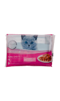 Pâtée pour chat Junior en sauce au saumon Carrefour Companino — photo du produit