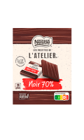 Carrés de chocolat noir 70% Nestlé Les Recettes de l'Atelier — photo du produit