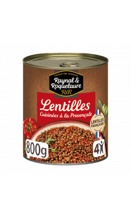 Lentilles cuisinées à la provençale Raynal et Roquelaure — photo du produit