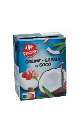 Crème de coco Carrefour Sensation — photo du produit