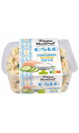 Salade Oslo Pâtes, Concombre, Saumon et Skyr Pierre Martinet — photo du produit