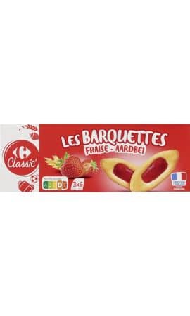 Biscuits barquette à la fraise Carrefour Classic' — photo du produit