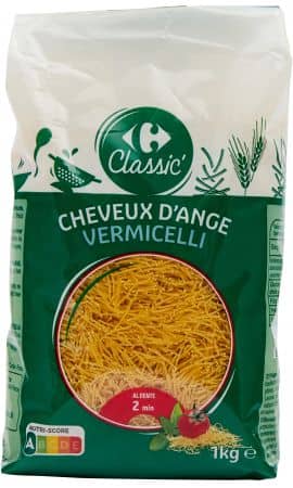 Pâtes Cheveux d'ange Carrefour Classic' — photo du produit