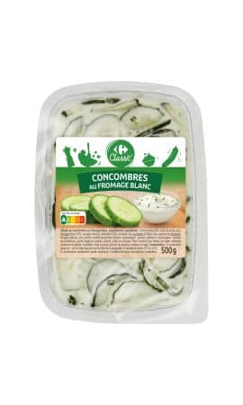 Salade de concombres au fromage blanc Carrefour Classic' — photo du produit
