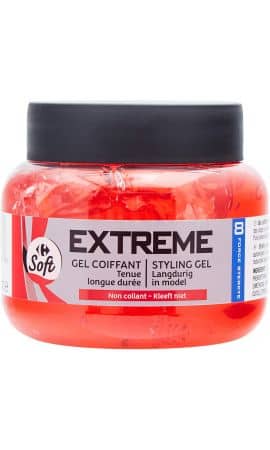 Gel coiffant Extrême force 8 Carrefour Soft — photo du produit
