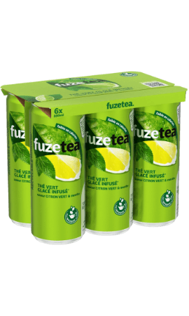 Boisson au thé glacé saveur menthe et citron vert Fuzetea — photo du produit