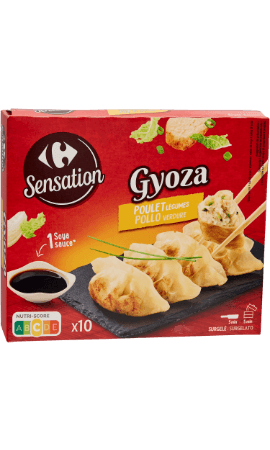 Plat cuisiné Gyoza poulet légumes Carrefour Sensation — photo du produit