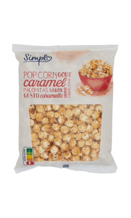 Pop corn goût caramel Simpl — photo du produit