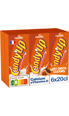 Boisson lactée Choco-Caramel Candy Up Candia — photo du produit