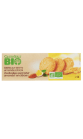 Biscuits Bio Sablés Amande Citron Carrefour Bio — photo du produit