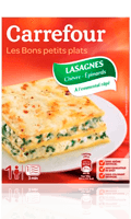 Lasagnes chèvre épinards Carrefour — photo du produit
