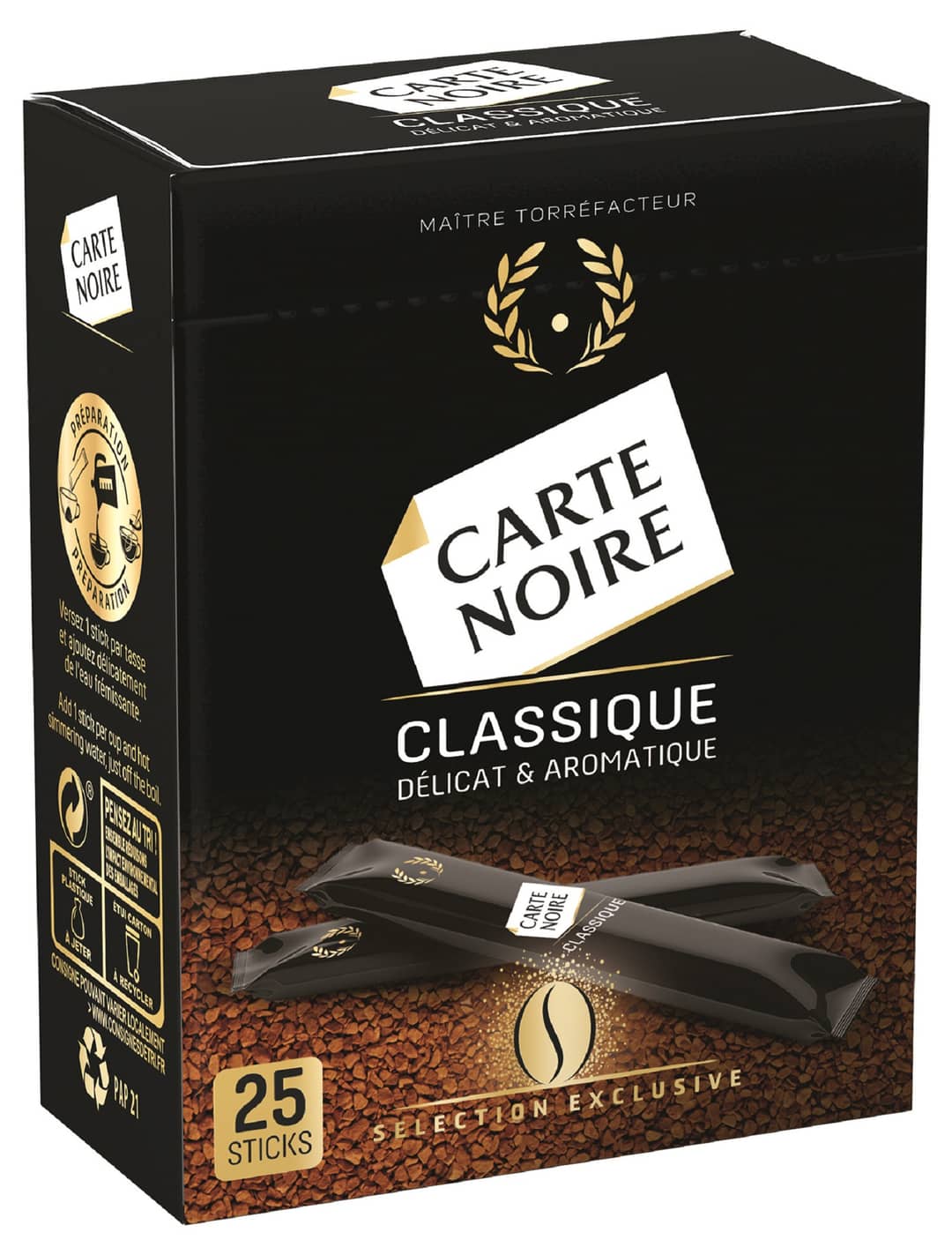 Carte Noire 25 sticks Classique 45g — photo du produit