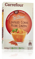 Lentilles corail Top Chrono Carrefour — photo du produit