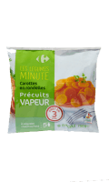 Carottes en rondelles précuits vapeur Carrefour — photo du produit