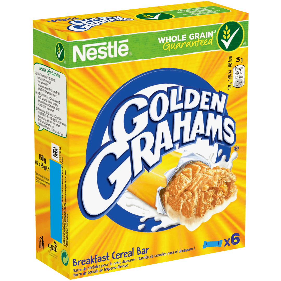 Barres de céréales Golden Grahams NESTLE - les 6 barres de 25 g — photo du produit