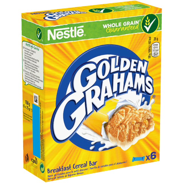 Barres de céréales Golden Grahams NESTLE - les 6 barres de 25 g — photo du produit
