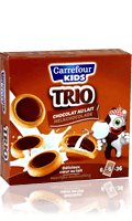 Biscuits chocolat au lait Trio Carrefour Kids — photo du produit
