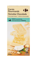 Chocolat blanc coco caramélisée Carrefour — photo du produit
