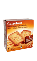Biscottes multicéréales Carrefour — photo du produit
