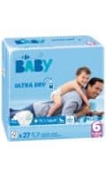 Couches bébé taille 6 : 16 + Kg CARREFOUR BABY — photo du produit
