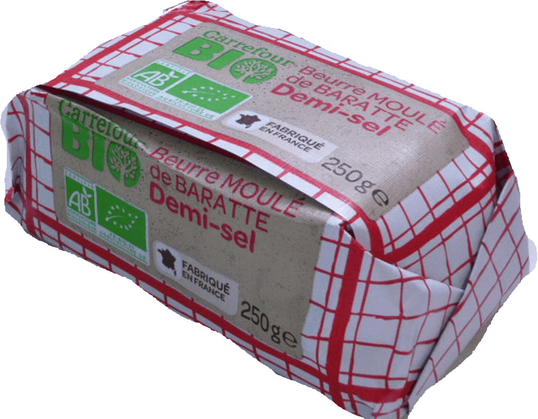 Beurre de baratte bio demi-sel — photo du produit