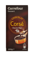 Chocolat dessert noir 64% cacao Carrefour — photo du produit