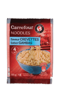 Nouilles instantanées Noodles saveur crevettes Carrefour — photo du produit