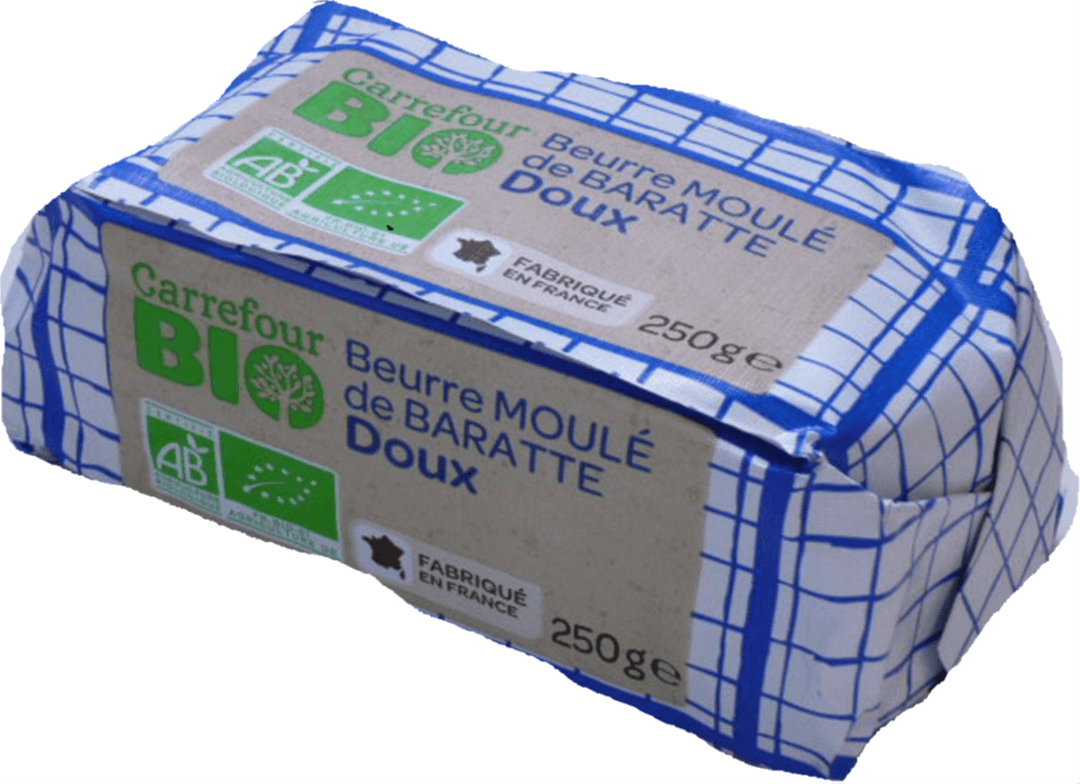 Beurre bio de baratte doux Carrefour Bio — photo du produit