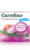 Fromage à tartiner échalote ciboulette Carrefour — photo du produit