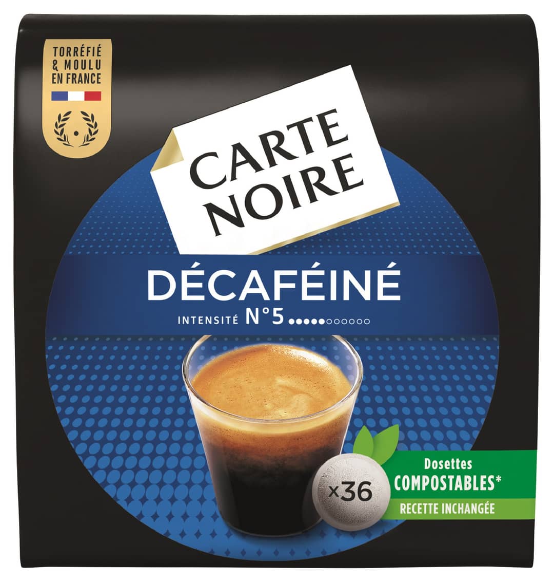 Carte Noire 36 dosettes souples Décaféiné 250g — photo du produit
